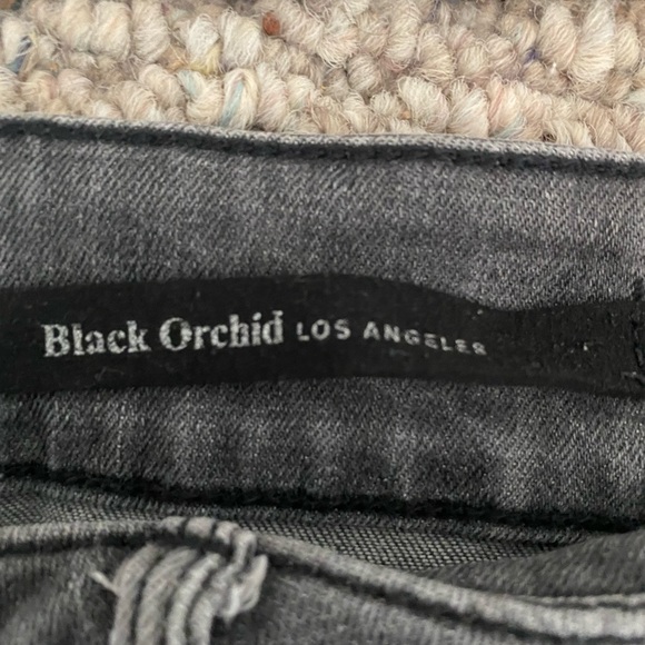 Black Orchid distressed jeans. - Picture 3 of 5